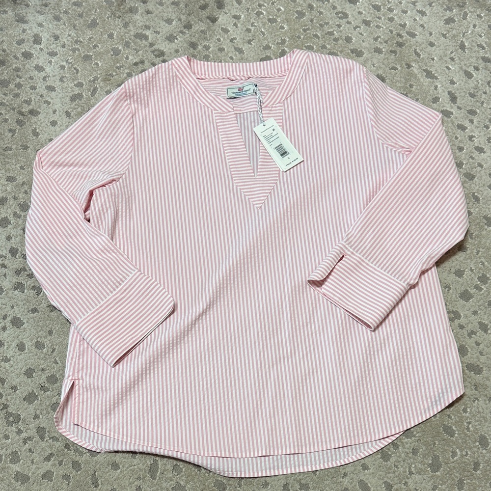 Vineyard Vines harbor Savannah popover size large